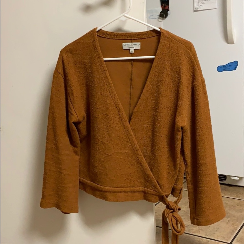 Madewell wrap sweater